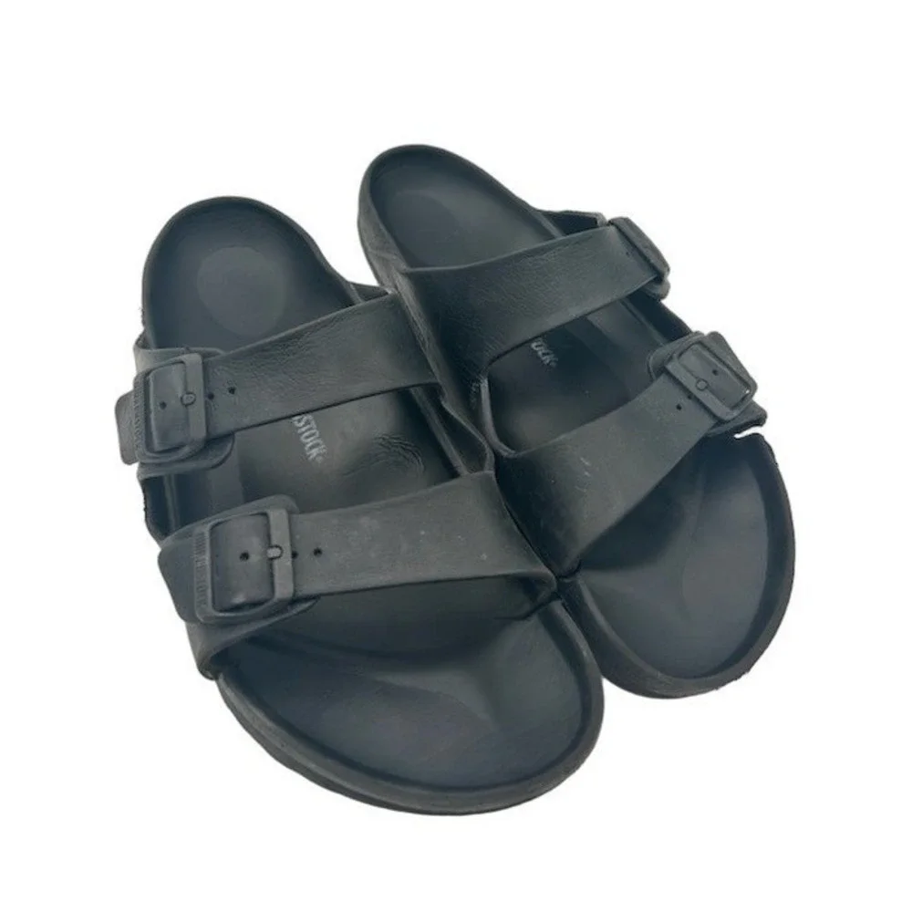 Birkenstock Arizona EVA Sandals Men's Size 46 US 13 Black Double Strap Slides